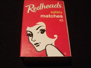 Little hustle in matchbox advertising