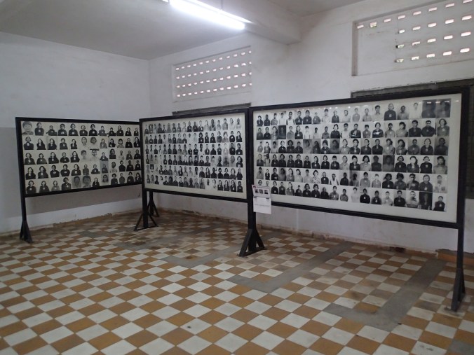 Rooms and rooms full of the faces of the victims.