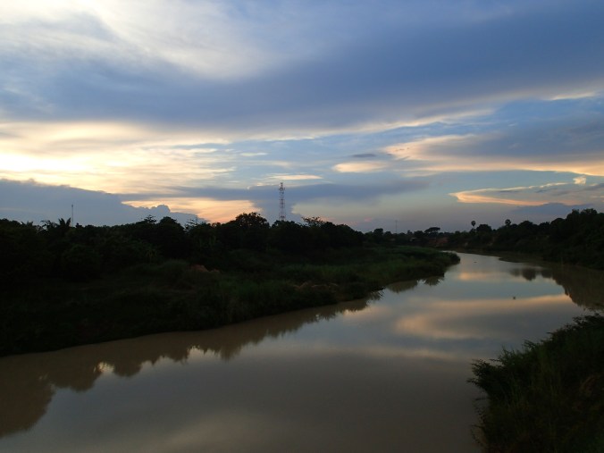 Sunset near the Killing Fields